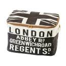 収納ボックス レギュラーサイズ 収納 A4書類 雑貨 チャック 折りたたみ式 ブラック