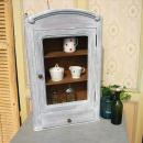 壁掛けシェルフ アンティーク調 おしゃれ 木製 棚 ラック ナチュラル フランス グレー 高さ73