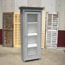 キャビネット アンティーク調 おしゃれ 木製 食器棚 ナチュラル ハンガリー グレー 高さ173