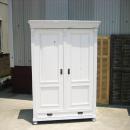 洋服タンス チェスト アンティーク調 おしゃれ 木製 ナチュラル ハンガリー ホワイト 高さ183