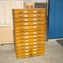 ミリタリータンス アンティーク調 チェスト 木製 ナチュラル ハンガリー ブラウン 高さ142