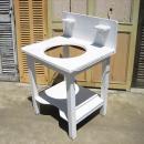 ウォッシュスタンド アンティーク調 おしゃれ 木製 ナチュラル ハンガリー ホワイト 高さ97