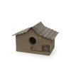 シャビーバードハウス F 木製 巣箱 かわいい ガーデン雑貨 グレー ナチュラル ディスプレイ