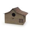 シャビーバードハウス G 木製 巣箱 かわいい ガーデン雑貨 レッド ナチュラル ディスプレイ
