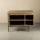 カウンターラック アンティーク家具 おしゃれ 木製 ナチュラル 棚 ブラウン 収納 高さ74