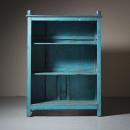 3段シェルフ アンティーク家具 おしゃれ 木製 かわいい 棚 シャビー グリーン 高さ184