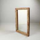 ヴィンテージミラー アンティーク調 おしゃれ 木製 シャビー 鏡 ミディアムブラウン 高さ92