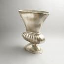 オーナメント フラワーベース 花瓶 シャビー シルバー アンティーク調 おしゃれ 小物入れ 幅38