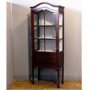 ディスプレイキャビネット アンティーク家具 おしゃれ 木製 ブラウン 高級感 高さ179