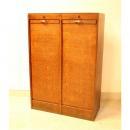 ファイリングキャビネット アンティーク家具 おしゃれ 木製 ブラウン 高級感 高さ120.5