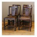 ダイニングチェア 4脚セット アンティーク家具 おしゃれ 木製 ブラウン 高級感 高さ47