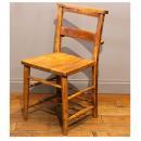 チャーチチェア アンティーク家具 おしゃれ 木製 ブラウン ナチュラル エルム 高さ44