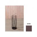 アンブレラスタンドクロスライン アイアン シンプル おしゃれ 収納 ワイヤー 傘立て ブラウン 茶