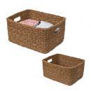 バスケットストレージ かご 収納 ナチュラル アジアン 自然 小物入れ 編み タイパ 水草 ランドリ