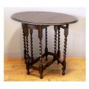 ゲートレッグテーブル アンティーク家具 おしゃれ 木製 ブラウン オーク 高級感 高さ73