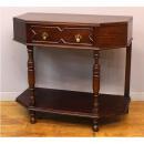 コンソールテーブル アンティーク家具 おしゃれ 木製 ブラウン 引出し 高級感 高さ84