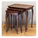 ネストテーブル アンティーク家具 おしゃれ 木製 コーナーテーブル 高級感 高さ55