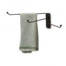 タオルハンガー アイアン サニタリー ブラック 黒 アンティーク調 西洋風 3連 キッチン ふきん掛