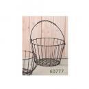 ワイヤーバスケットL アンティーク調 ハンドメイドな質感 個性的 収納 かご アイアン 収納