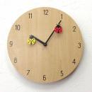 SPICE EDGE 壁掛け時計 HANGING LADYBUG ナチュラル 30cm