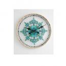 ステンドグラスクロック アンティーク調 壁掛け 時計 電池 おしゃれ ガラス