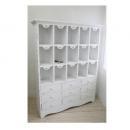 ナンバーズ ホワイトキャビネット フレンチ おしゃれ 白 収納 ディスプレイ 木製 棚