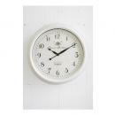 ホワイトリム クロック アンティーク調 壁掛け 時計 電池 おしゃれ シンプル モダン 白 ホワイト