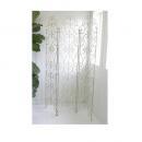 カディス フォールドスクリーン シャビー パーテーション おしゃれ 間仕切り 3連 スチール 白