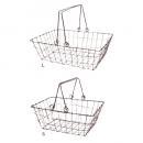 ヴィスバスケットレクタングルIR SL2個セット アイアン バスケット 幅S200 L250