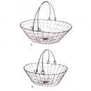 ヴィスバスケットオーバルIR SL2個セット アイアン バスケット 幅S200 L275