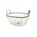 ヴィスバスケット05-GD アイアン バスケット ゴールド 幅350 かご アンティーク調 おしゃれ