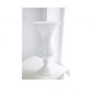 ホワイト カップベースL 花瓶 ディスプレイ 小物入 ガラス おしゃれ フラワーポット シンプル 白