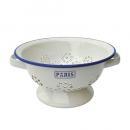 パリジャンコランダー01 ホーロー ホワイト ボウル フレンチ おしゃれ シンプル 内径175