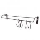 フェールハンガーD-2 5連フック アイアン おしゃれ かわいい アンティークブラック 幅610