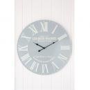 ドゥーマゴー・ラージクロック アンティーク調 グレー おしゃれ 時計 スチール 直径58
