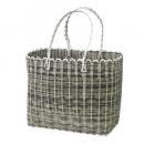 SPICE CHORE PEストローワイドバッグ ブラウン 2個セット かご バスケット 高さ51