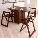 天然木バタフライ伸長式収納ダイニング【kippis!】キッピス