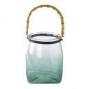 SPICE enrich バンブーハンドルガラスキャンドル用ベース グリーン Lサイズ 高さ24