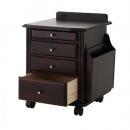 コンセントつき天然木ベッドサイドテーブル【comfo.】コンフォ