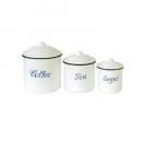 キャニスターセットA キッチン用品 食材保存 ナチュラル おしゃれ 白 ホワイト アンティーク調