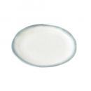 SPICE manually ラウンドプレート バイカラー ブルー×ホワイト 25cm 2個セット