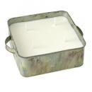 SPICE ブリキ缶入り キューブアロマキャンドル イングリッシュガーデン 2個セット 高さ5