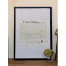 ブラックペイントフレーム B1 フォトフレーム ポストカード 壁掛け 木製 ガラス 黒 シック