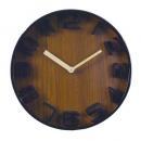 SPICE EDGE 壁掛け時計 GUNMETAL FLAME ブラウン 22cm ガレージライク