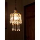 クリスタルペンダント ガラス シャンデリア 小ぶり おしゃれ エレガント 上品 キラキラ 真鍮