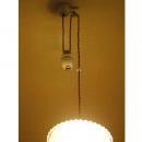 アジャスター付灯具E17用カバー付 真鍮 陶器