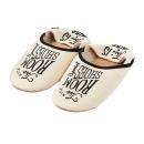 ルームシューズ Lサイズ シンプル おしゃれ スリッパ 部屋履き コットン アイボリー ～27cm