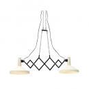 ペンダントライト おしゃれ ユニーク 2灯 電球付属 マットな質感 アイボリー 幅108