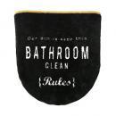 トイレのフタカバー カジュアル アメリカンテイスト トイレ アクリル おしゃれ ブラック 幅40