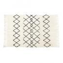 ラグマット おしゃれ カジュアル ホワイト コットン 爽やか 敷物 インテリア雑貨 横140